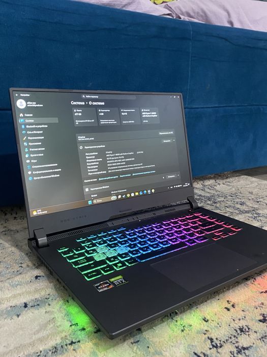 Игровой Ноутбук Asus Rog strix RTX3050/Ryzen 7-4800H/16Gb/Ssd 512gb