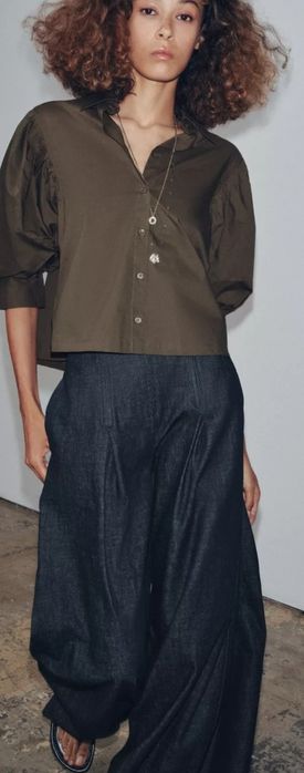 Поплин риза Zara