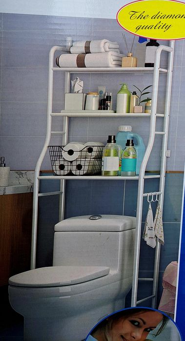 Stelaj polkalar unitaz kir mashina va oyoq kiyimlarini joylash ucun