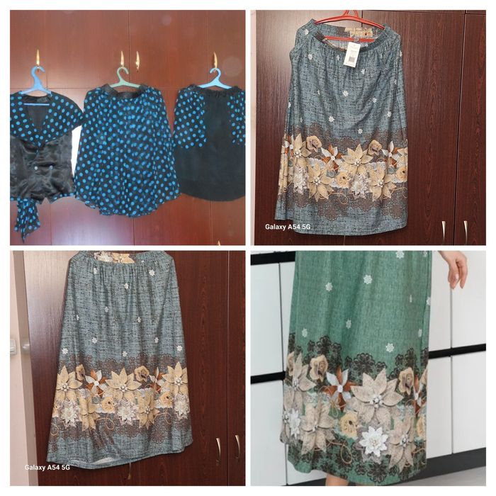 Юбка трапеция,  трикотаж