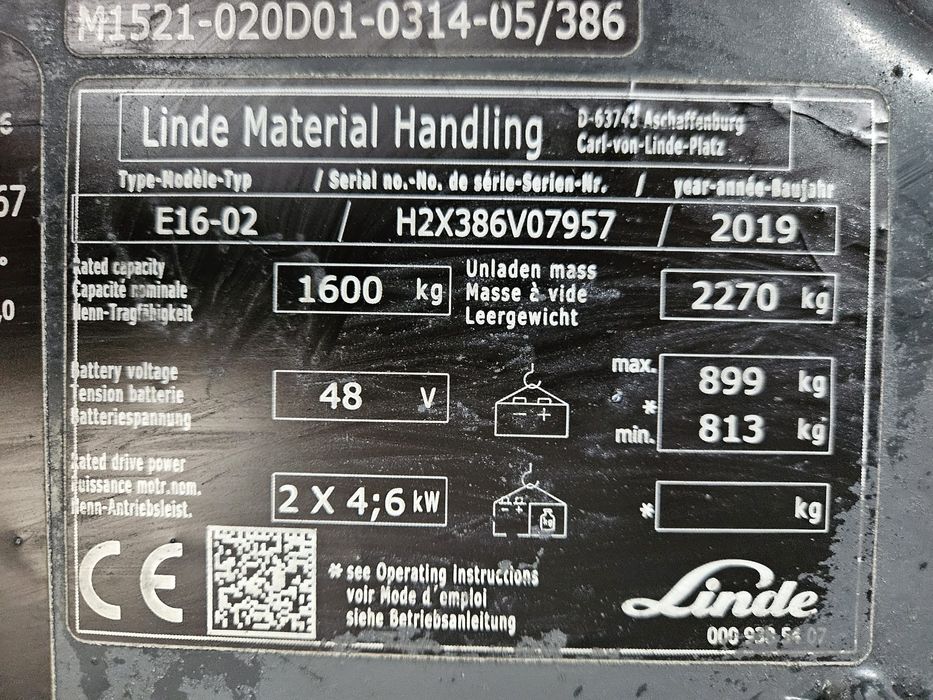 Motostivuitor Stivuitor Electric LINDE