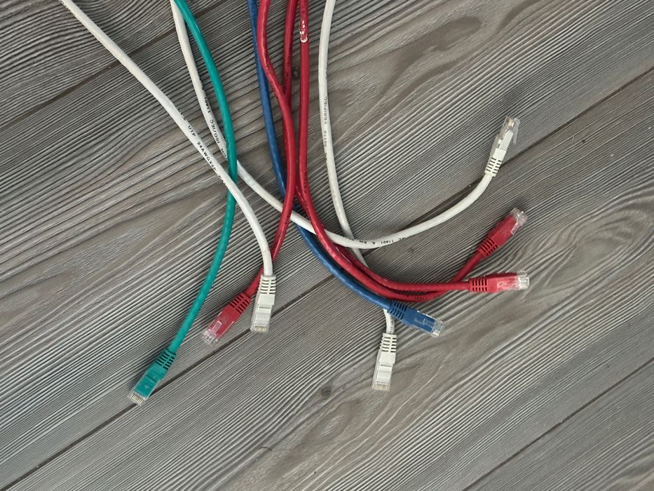 45 x patch cord cablu UTP retea RJ45 cat5 cat6 1 metru 1,5metri 100cm