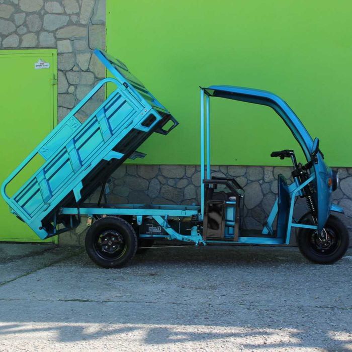 Електрическа Селскостопанска Триколка с Покрив 2000W Maxmotors