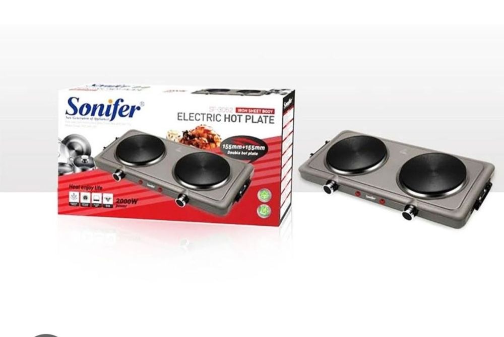 Elektr tok plita sensor Электрическая плита сенсорная двухкамфорни эле