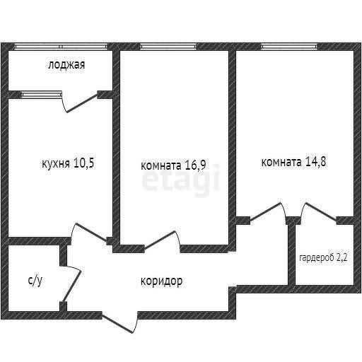 2-х комнатная Береке