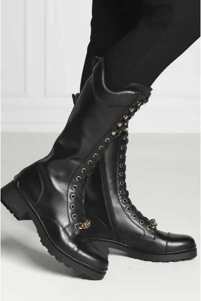 %ПРОМО%до 31.01!LIU JO № 38 – Дамски ботуши естествена кожа "BLACK & G