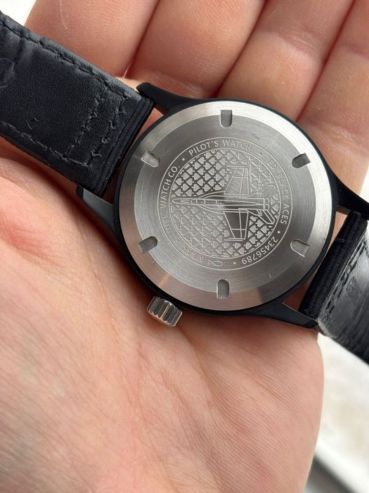 Ceas automatic barbatesc IWC Black Aces Pilot