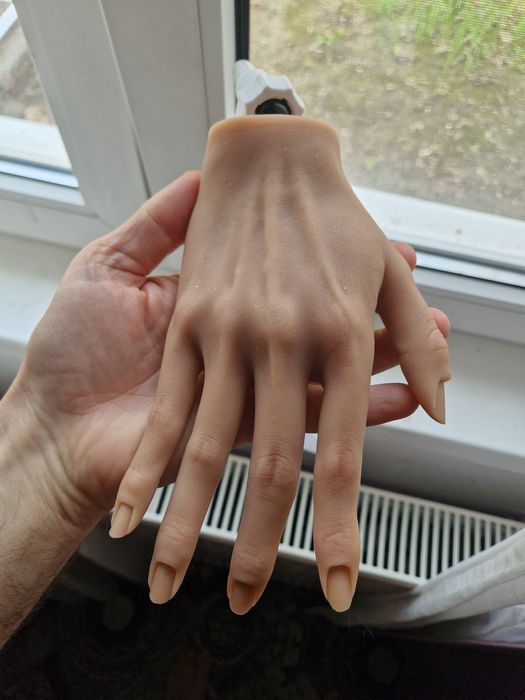 Mână Practica pt manichiura: Mana model din silicon pt manichiura unghii construcție gel, etc