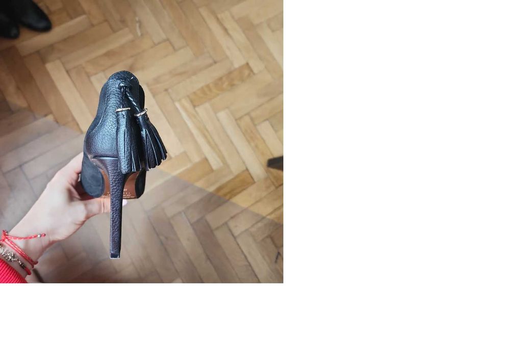 Pantofi Ted Baker 37, purtați o data, negri, piele