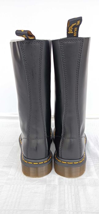 Dr Martens 1914 Black Smooth ghete bocanci piele noi 14 inele 36