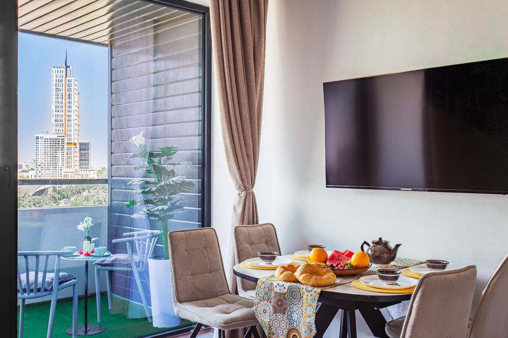 Суточно 2к квартира люкс класса в NRG U-Tower с видом на Ташкент Сити