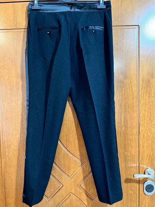 Панталон Guess, елегантен/ официален, черен