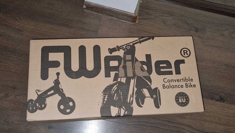 FWRider Bicicleta fara pedale alb - aqua