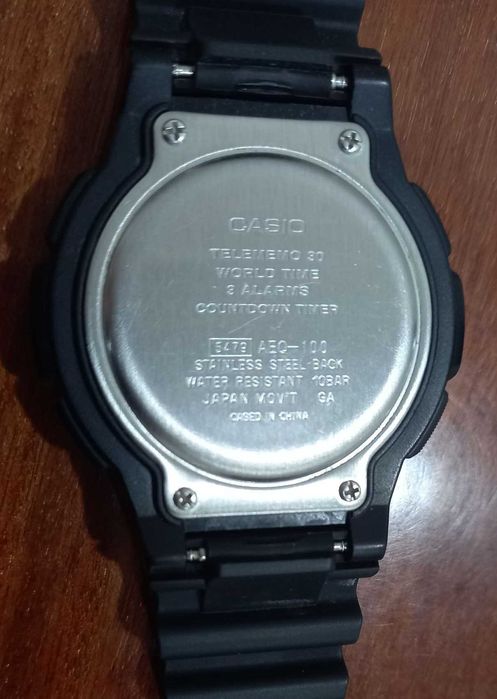часы Casio AEQ 100 original Telememo 30