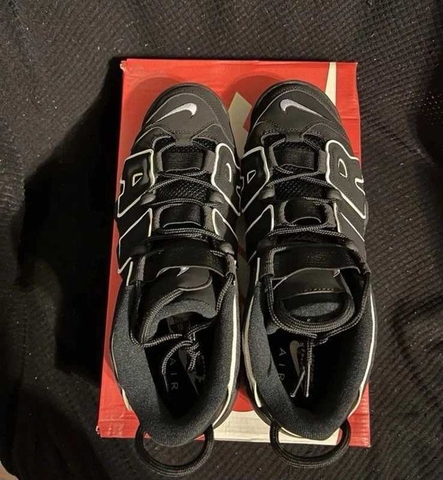 Uptempo Nike Air 96 Black&White Adidasi