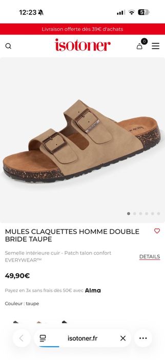 Sandale / Papuci Piele Naturala