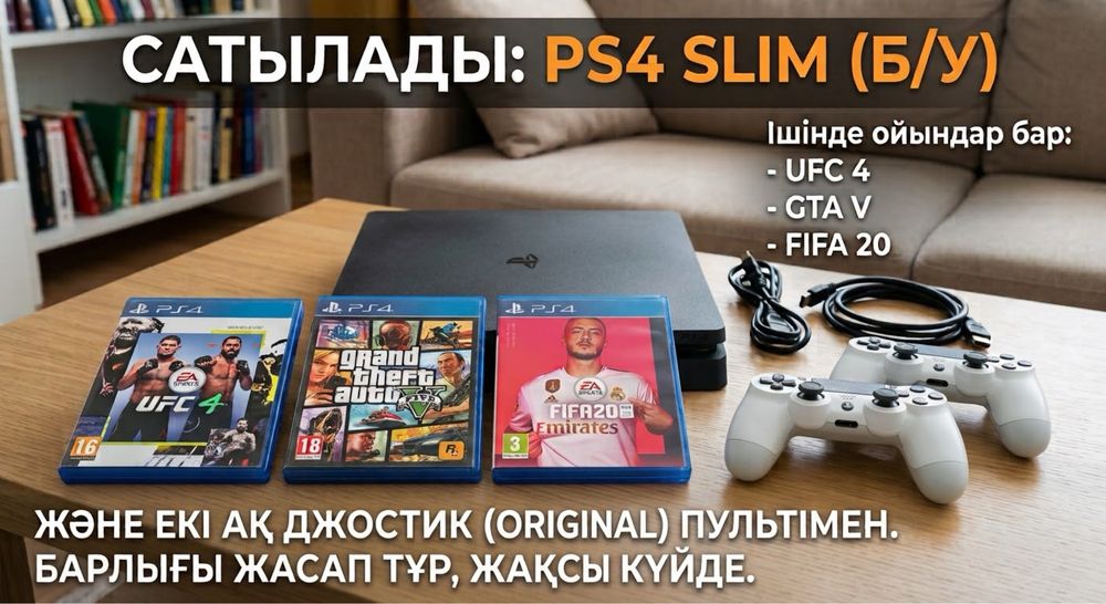 Плестейшн4 (пс4) сатылады бағасы 95000