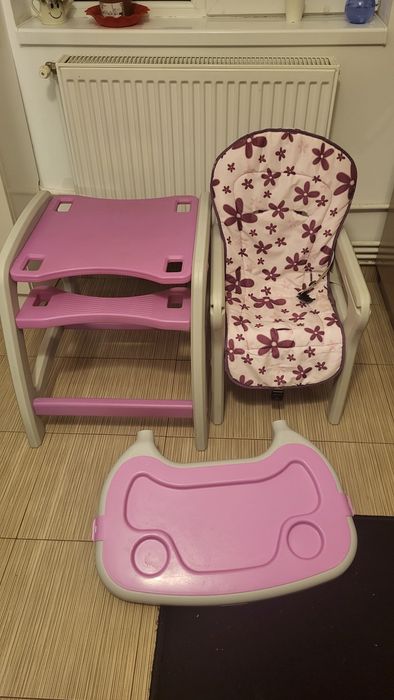 Scaun masă 2 în 1 bebeluși