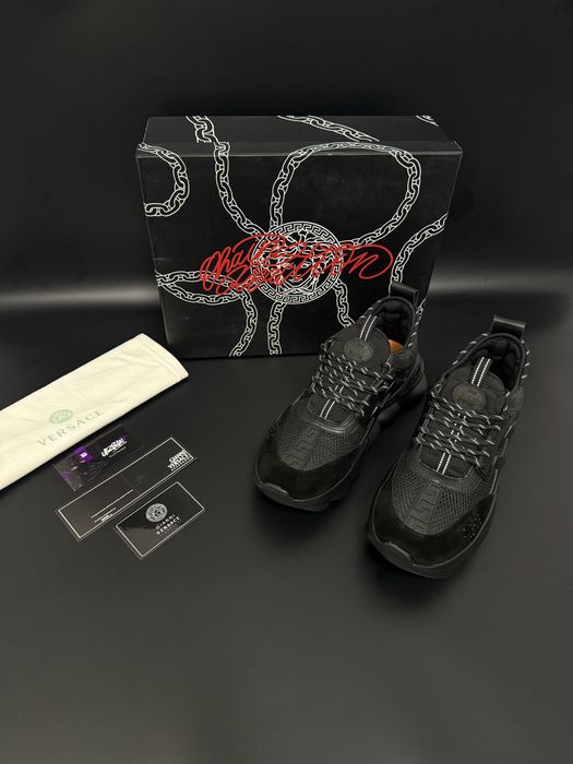 Adidași Versace Chain Reaction Black – Premium • Full Box