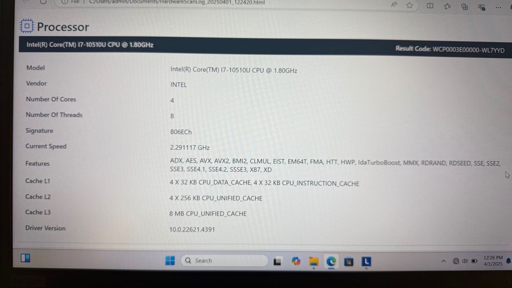 Lenovo ThinkPad L13 gen 1 i7/16GB RAM/512GB