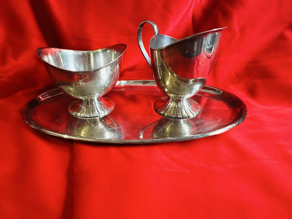Set de servire placat cu argint