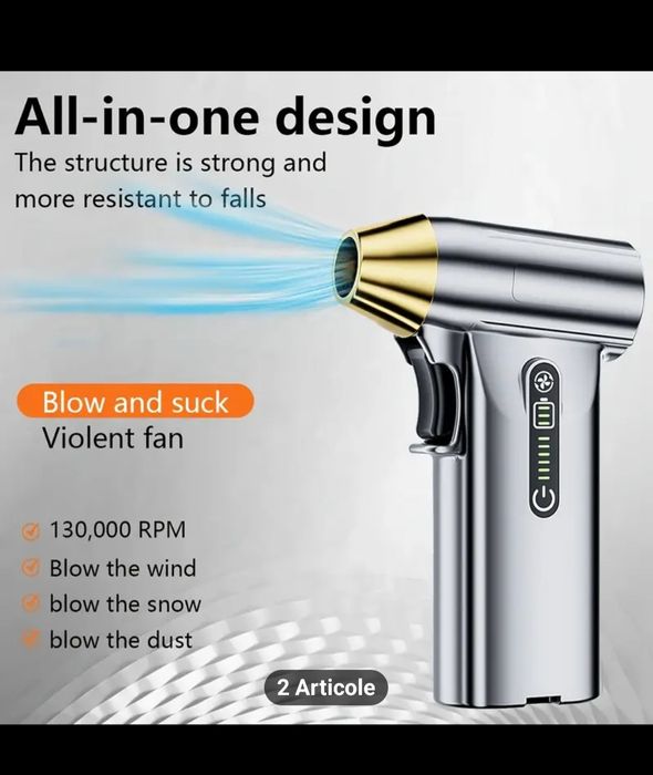 Turbo fan suflanta, ventilator, violent fan 130.000mph Brushless