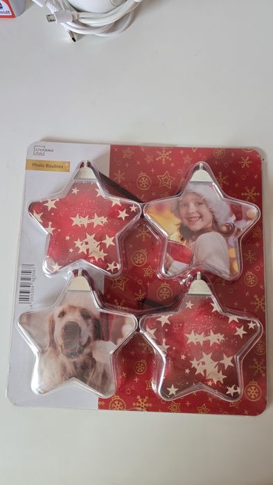 Set 4 buc globuri foto Craciun nou