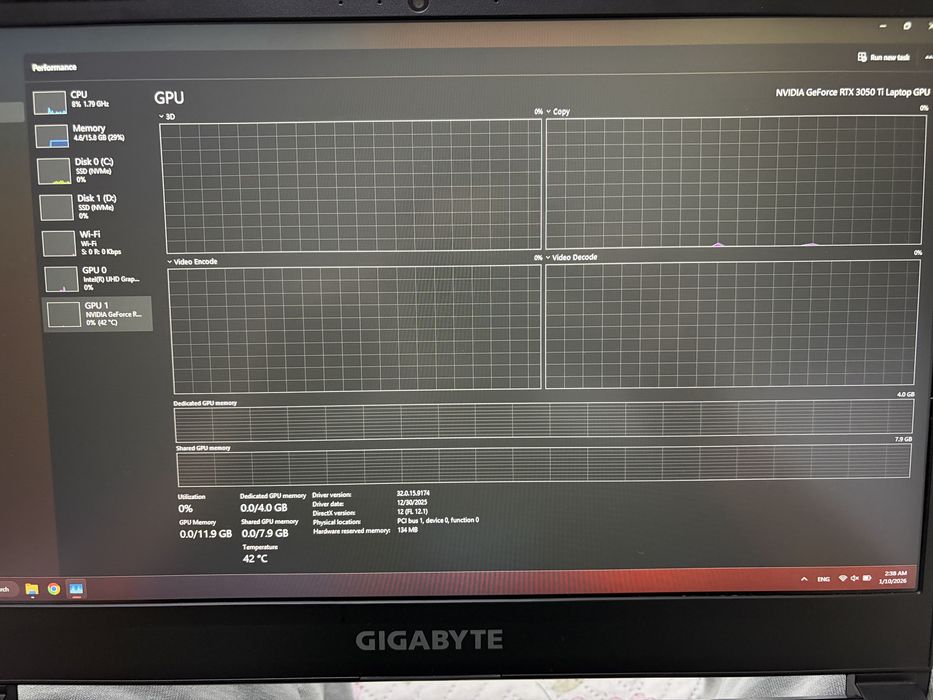 Геймърски лаптоп Gigabyte G5 MD