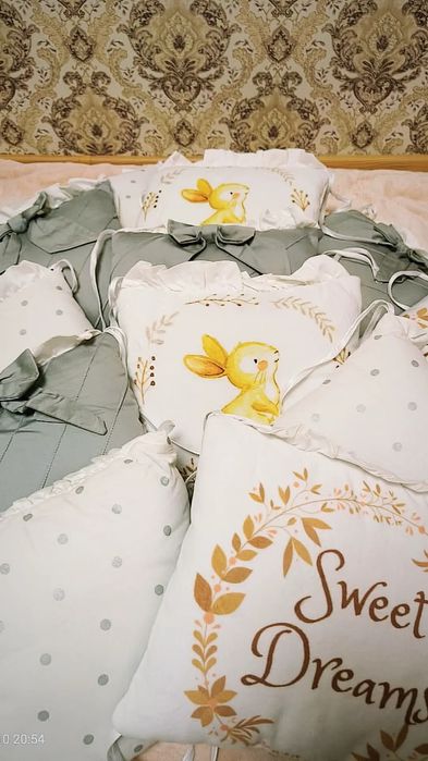 Бортики для детской кроватки