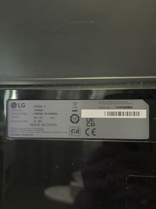 Monitor Gaming LG 27" Full HD, 75Hz, 1ms - Model 27MP59G - Stare Top