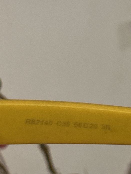 Желтые очки ray ban