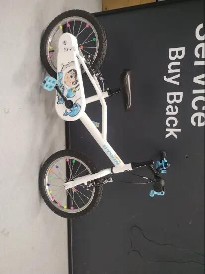 Bicicletă Inuit 100 16" alb copii 105 - 120 - (SecondHand) Decathlon