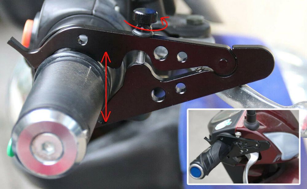 NOU ! Cruise control ALUMINIU pilot automat acceleratie moto scuter at