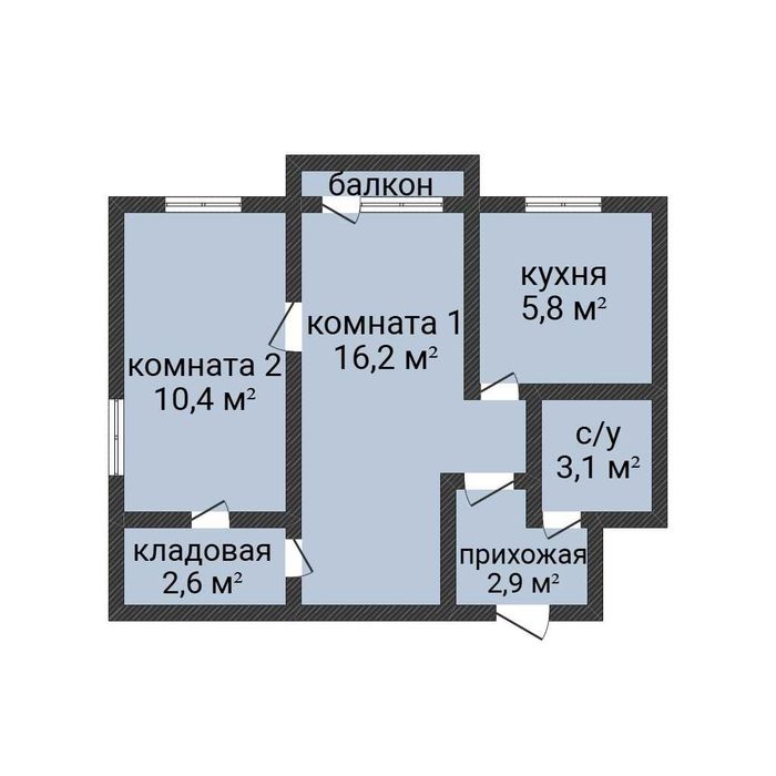 2-комнатная кв. в центре