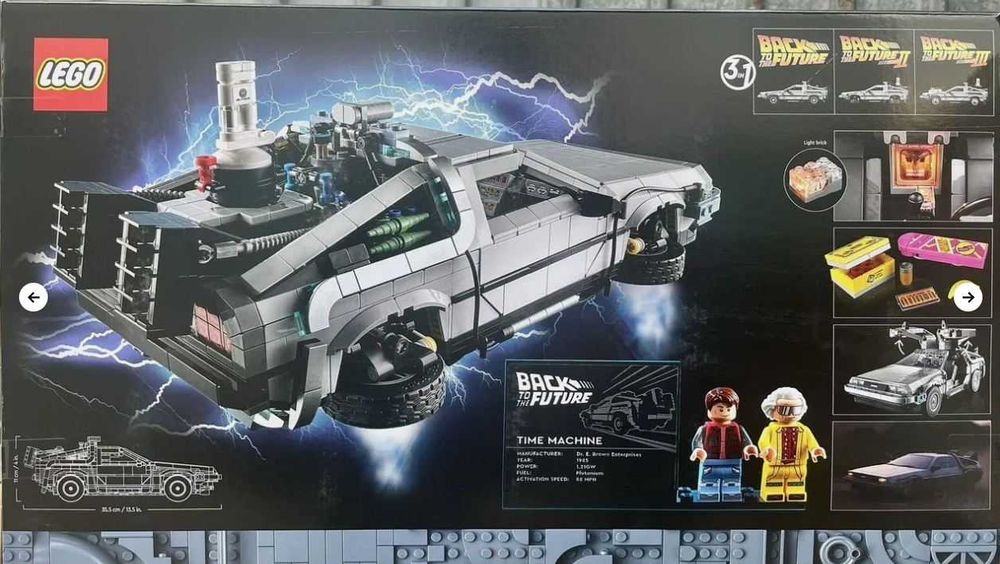 Lego Creator 10300 Назад в Будущее: Делореан