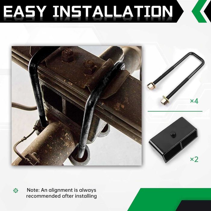 Inaltatoare punte spate 2" 50mm Lift Nissan Navara NP300 anii 2015+