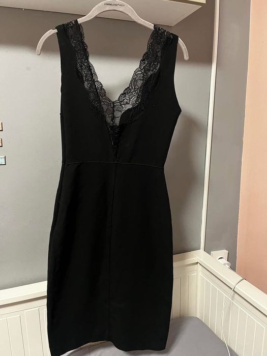 Черна рокля Zara XS