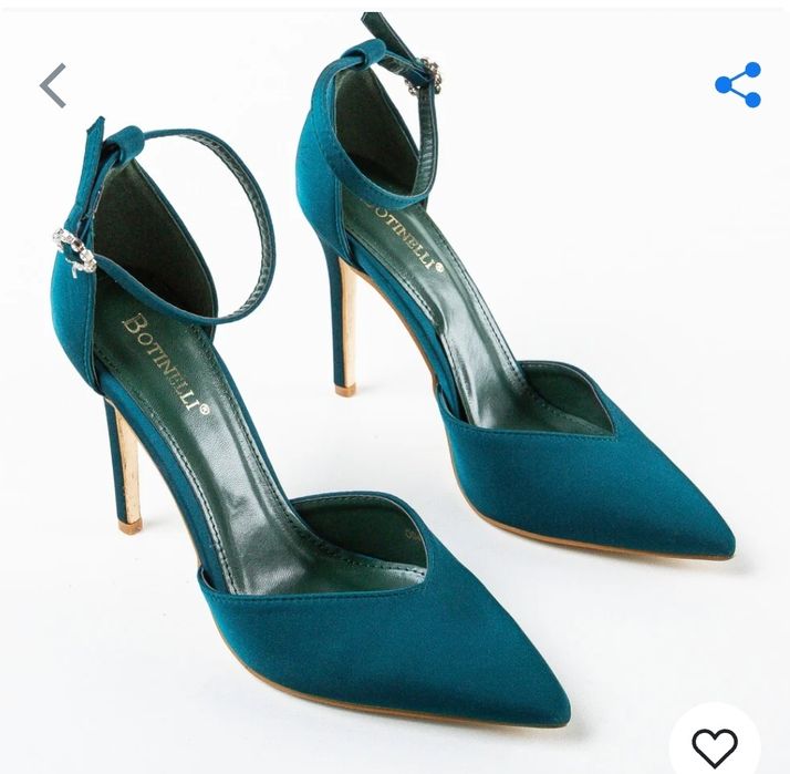 Pantofi Botinelli verzi, marime 37