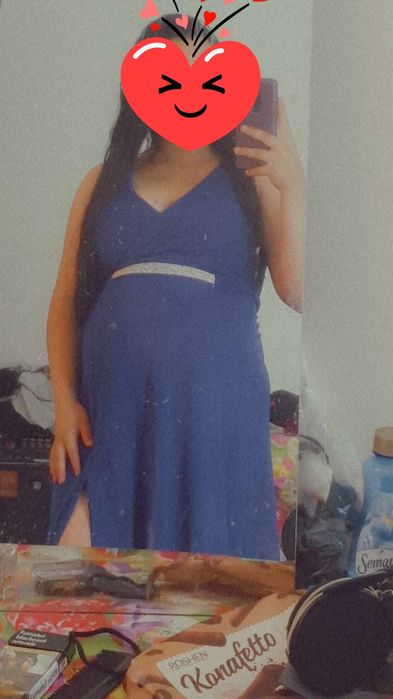 Rochie albastră de nunta sau botez