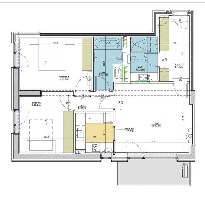 Apartament 3 camere One Cotroceni Park