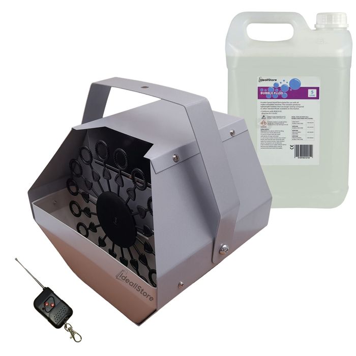 Set petrecere IdeallStore®, masina baloane cu telecomanda + lichid