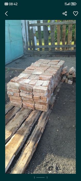 Кирпич красный б/у