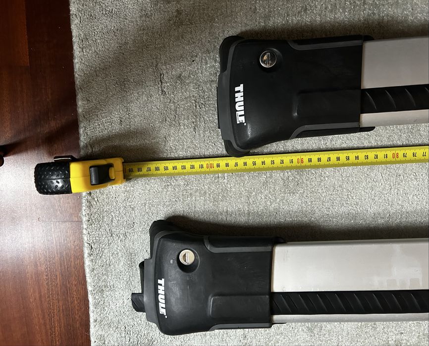 Bare transversale Thule Evo Raised Edge Silver