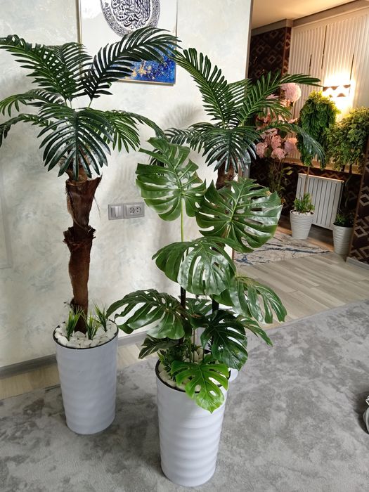 Искусственные ростени, исключение дерева. Искусственные цветы для офис