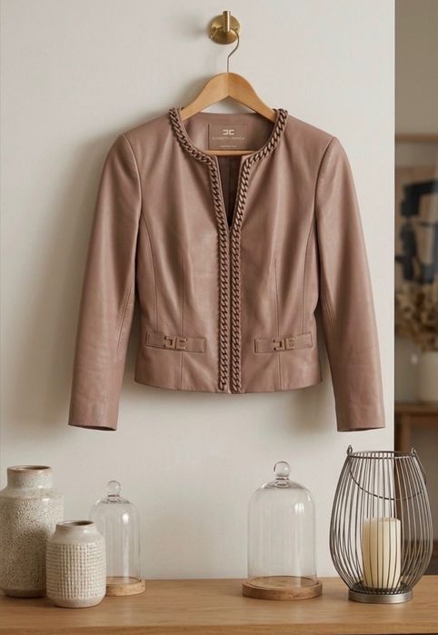 Elisabetta Franchi ест.кожа оригинално яке