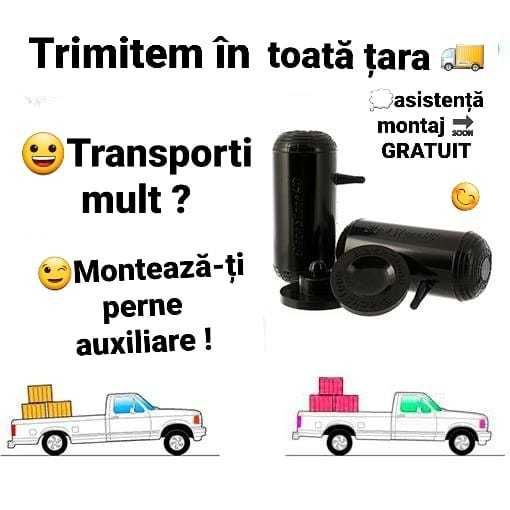 Perne auxiliare, perne pe aer in arc, suspensii pneumatice