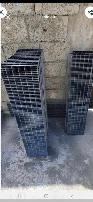 Gretare zincata și trepte pentru scări  la comanda și  montaj si trans