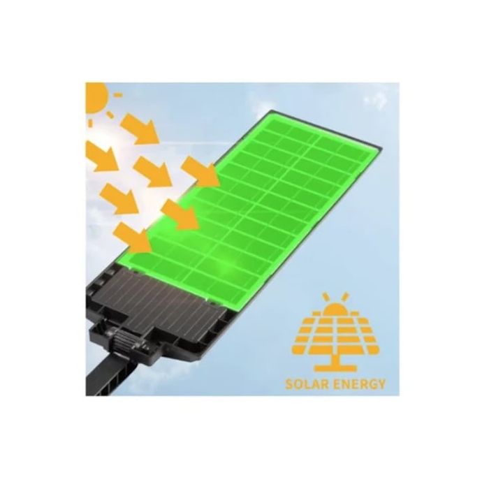 Lampa Stradala cu Incarcare Solara 3000W, 3 Moduri de iluminare