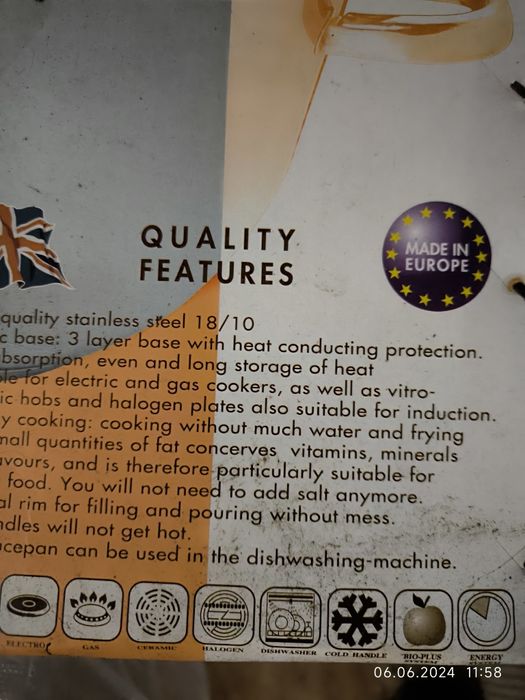 Oala inox noua 32*19