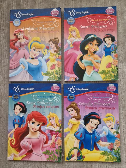 Colectia carti povesti bilingve cu printese Disney